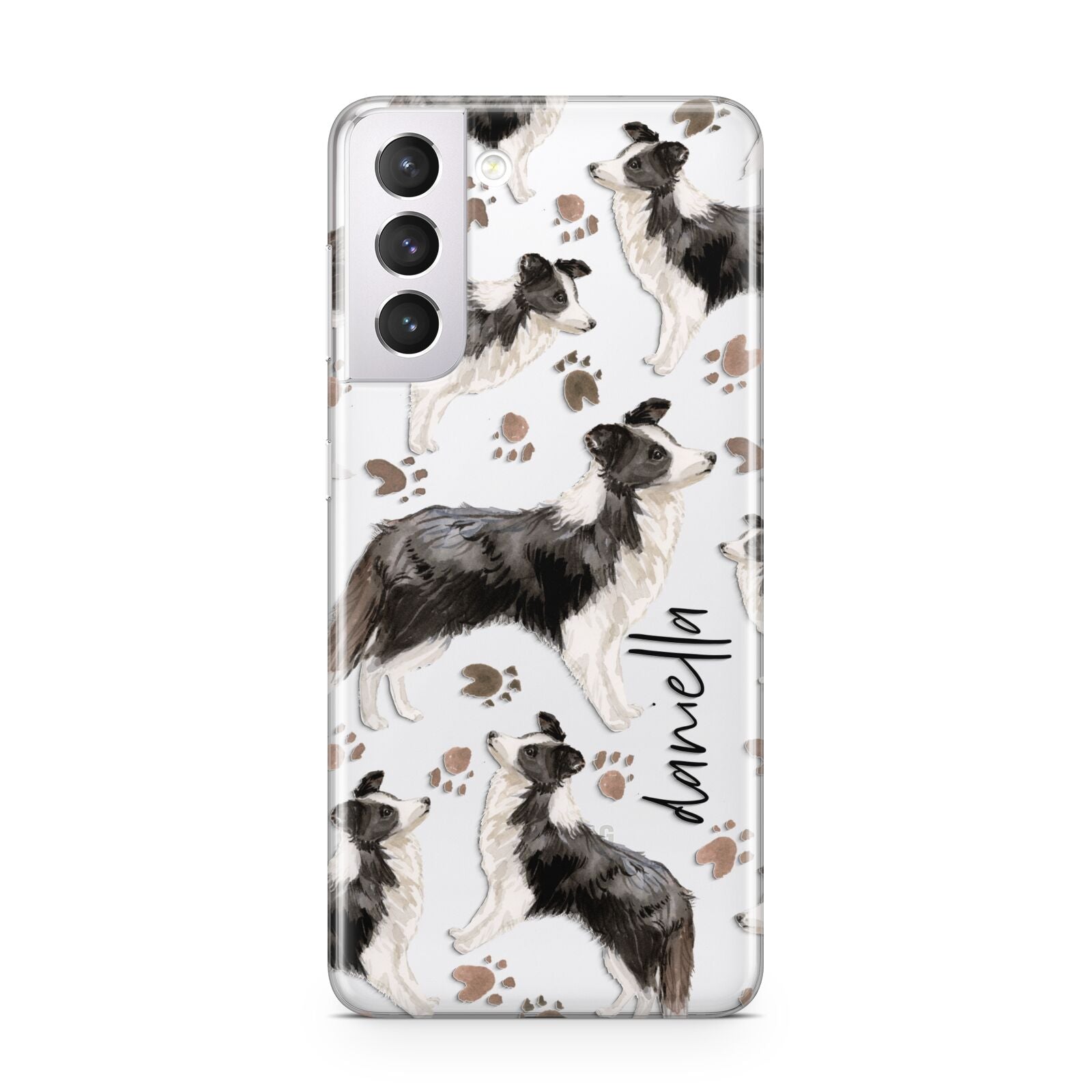 Personalised Border Collie Dog Samsung S21 Case