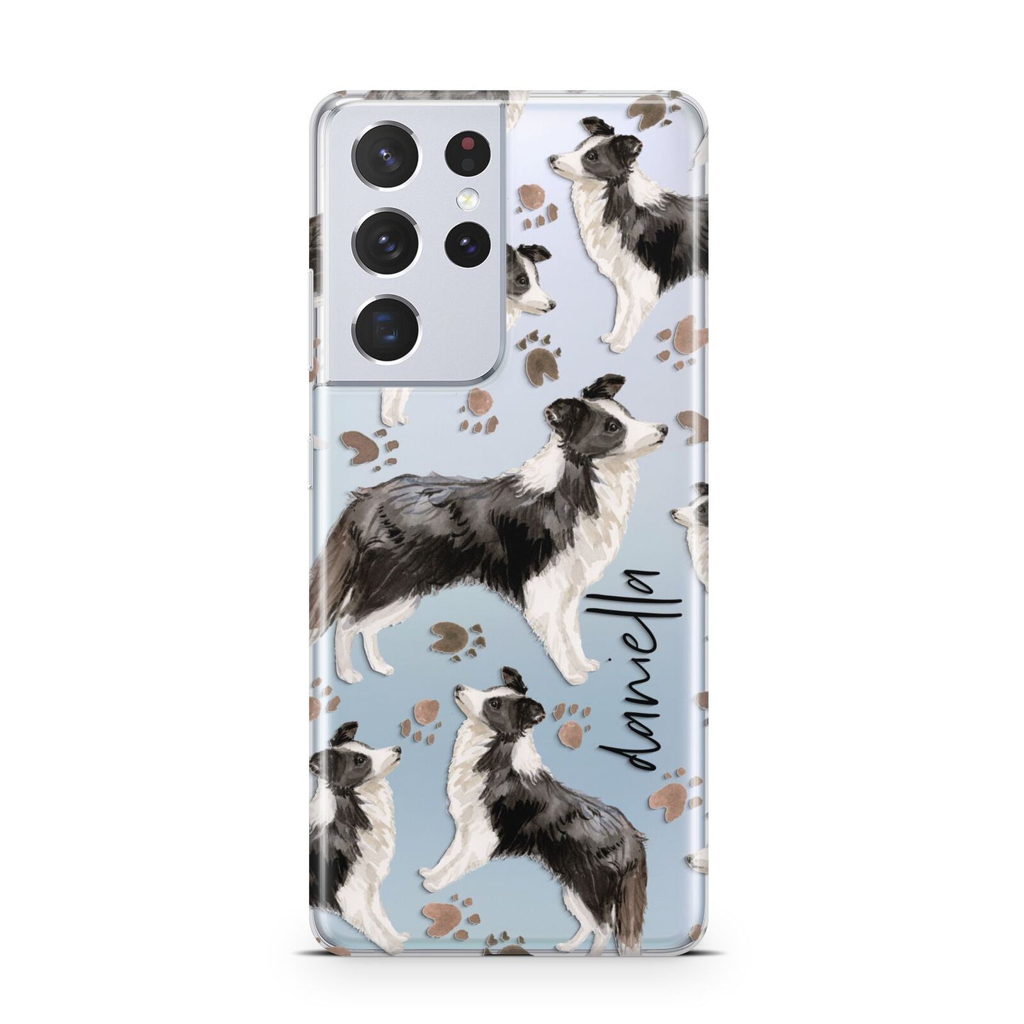 Personalised Border Collie Dog Samsung S21 Ultra Case