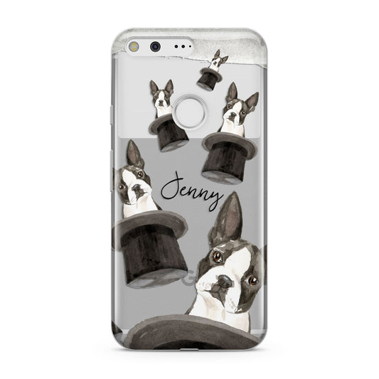 Personalised Boston Terrier Google Pixel Case