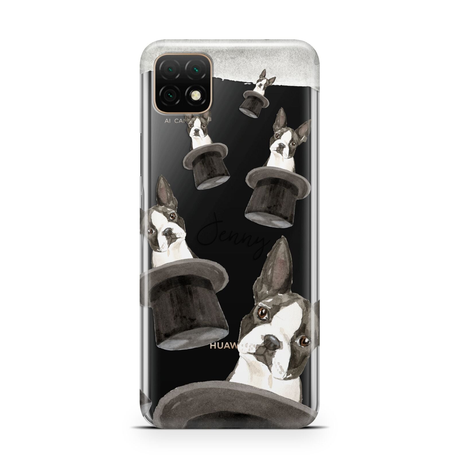 Personalised Boston Terrier Huawei Enjoy 20 Phone Case