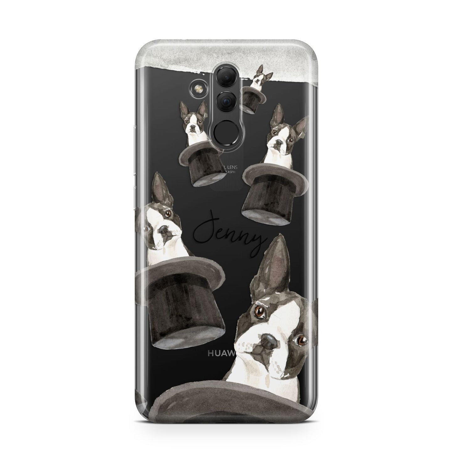 Personalised Boston Terrier Huawei Mate 20 Lite