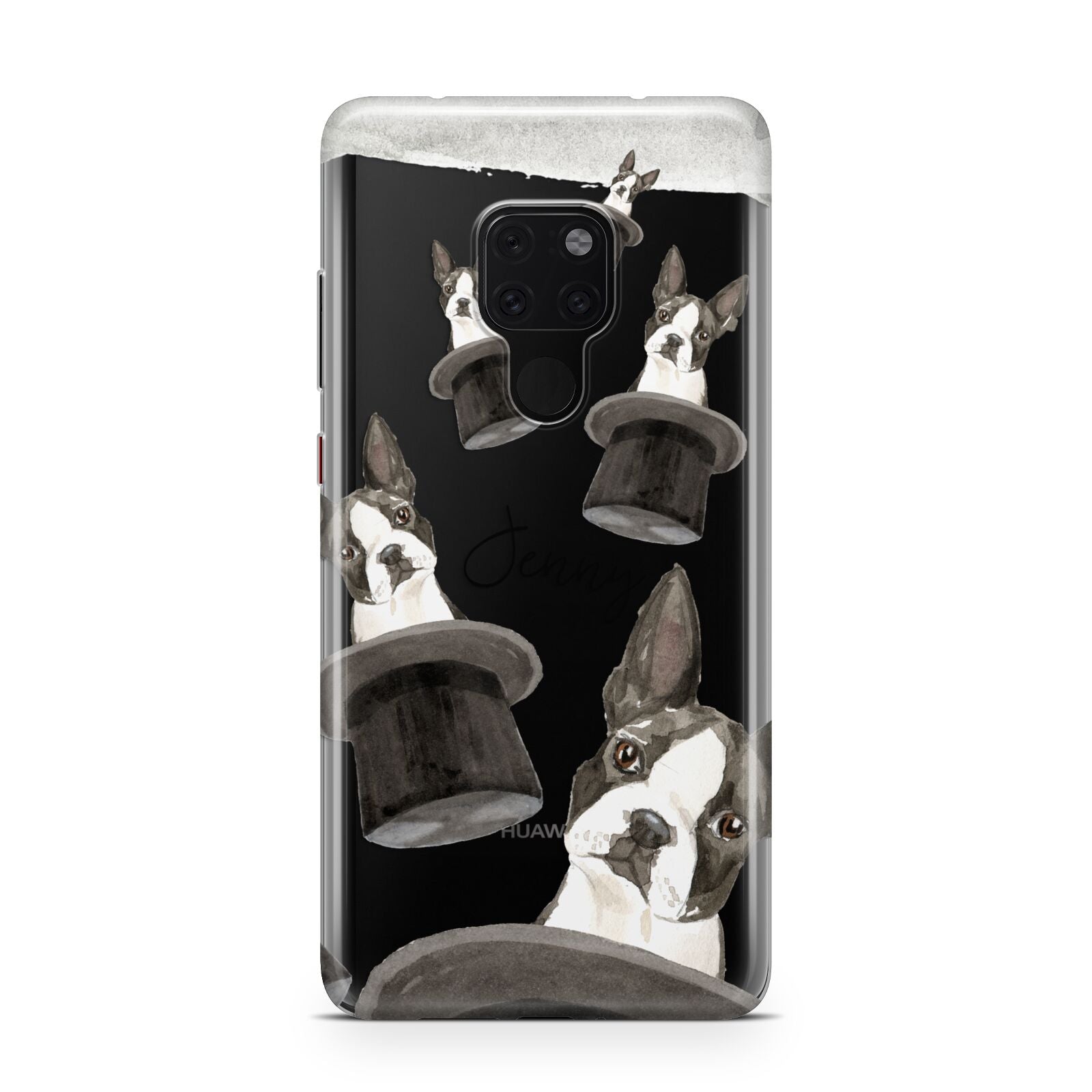 Personalised Boston Terrier Huawei Mate 20 Phone Case