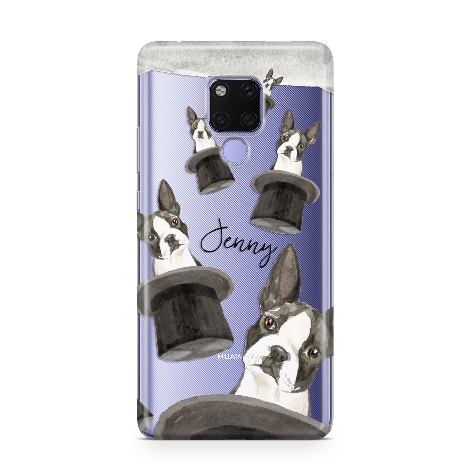 Personalised Boston Terrier Huawei Mate 20X Phone Case