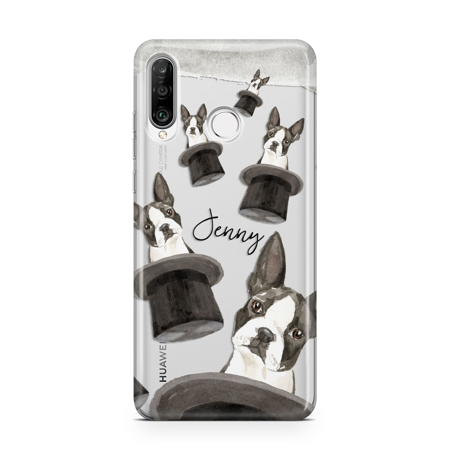 Personalised Boston Terrier Huawei P30 Lite Phone Case