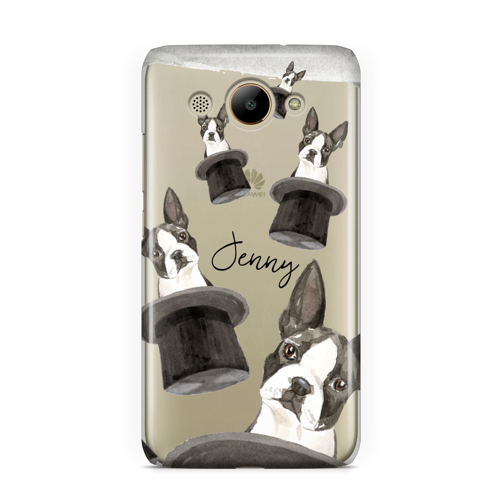 Personalised Boston Terrier Huawei Y3 2017