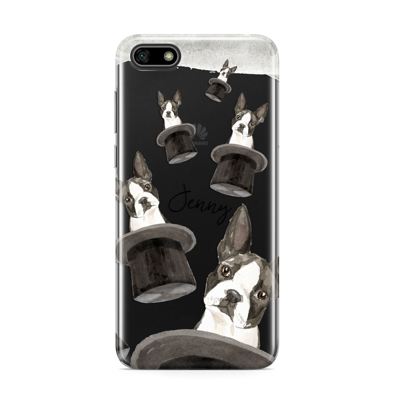 Personalised Boston Terrier Huawei Y5 Prime 2018 Phone Case