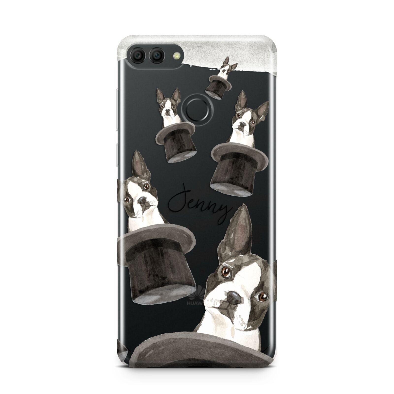 Personalised Boston Terrier Huawei Y9 2018