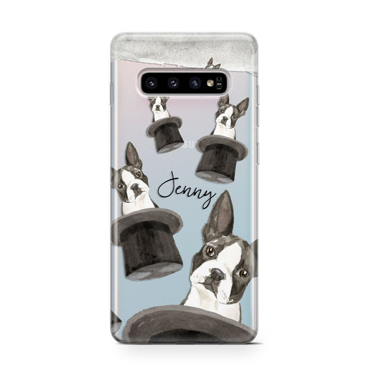 Personalised Boston Terrier Protective Samsung Galaxy Case