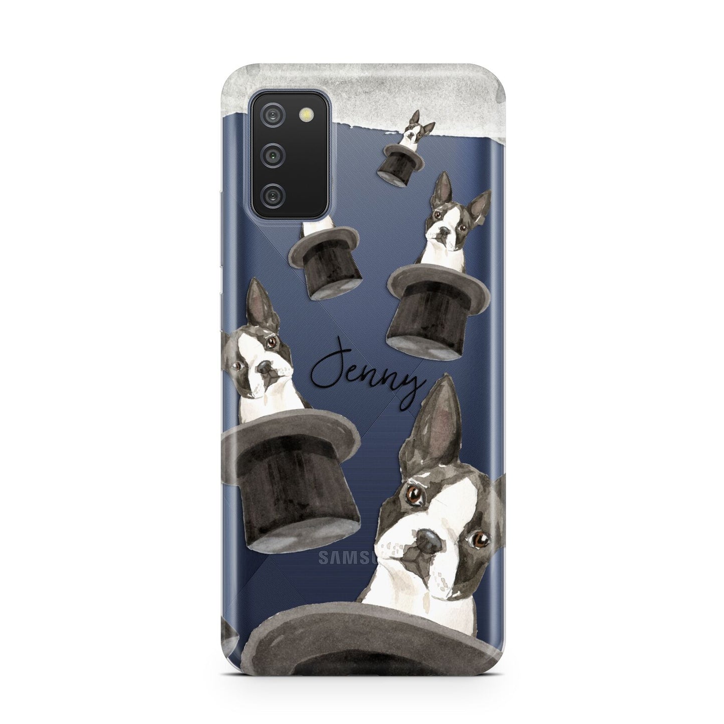 Personalised Boston Terrier Samsung A02s Case