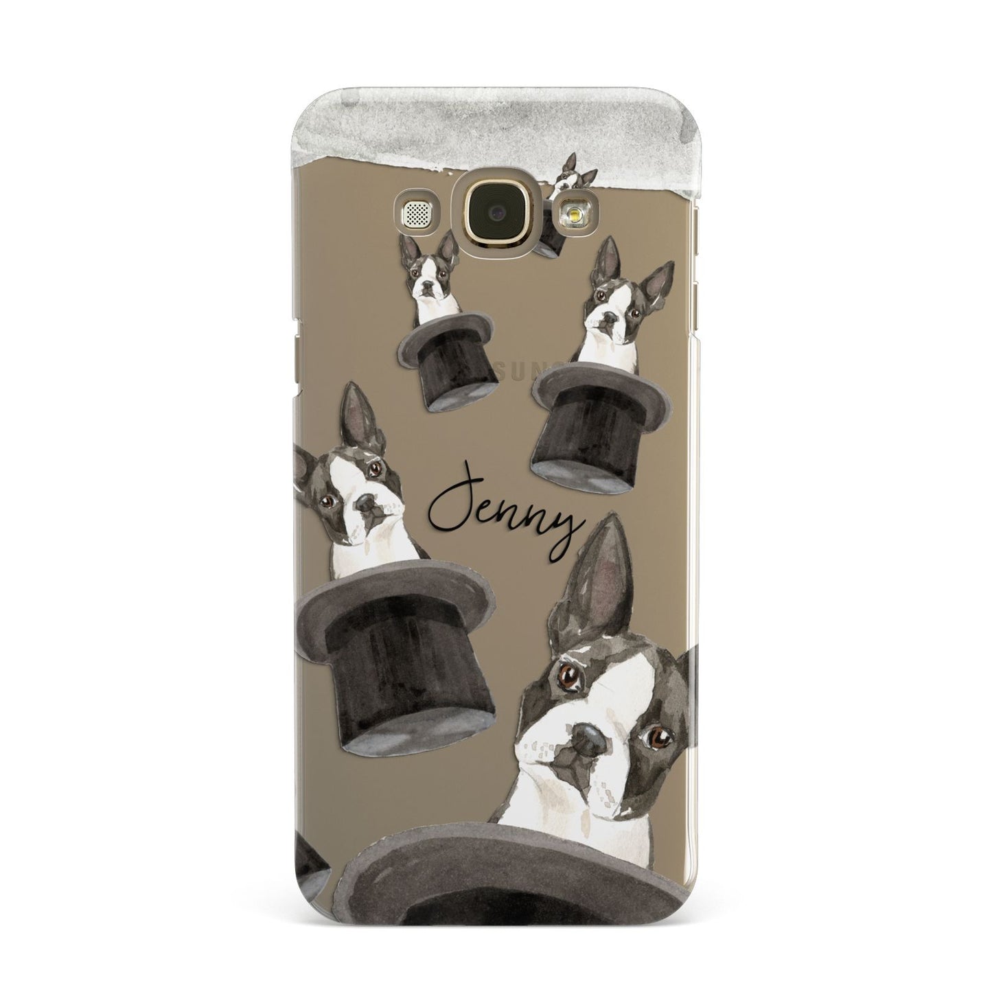 Personalised Boston Terrier Samsung Galaxy A8 Case