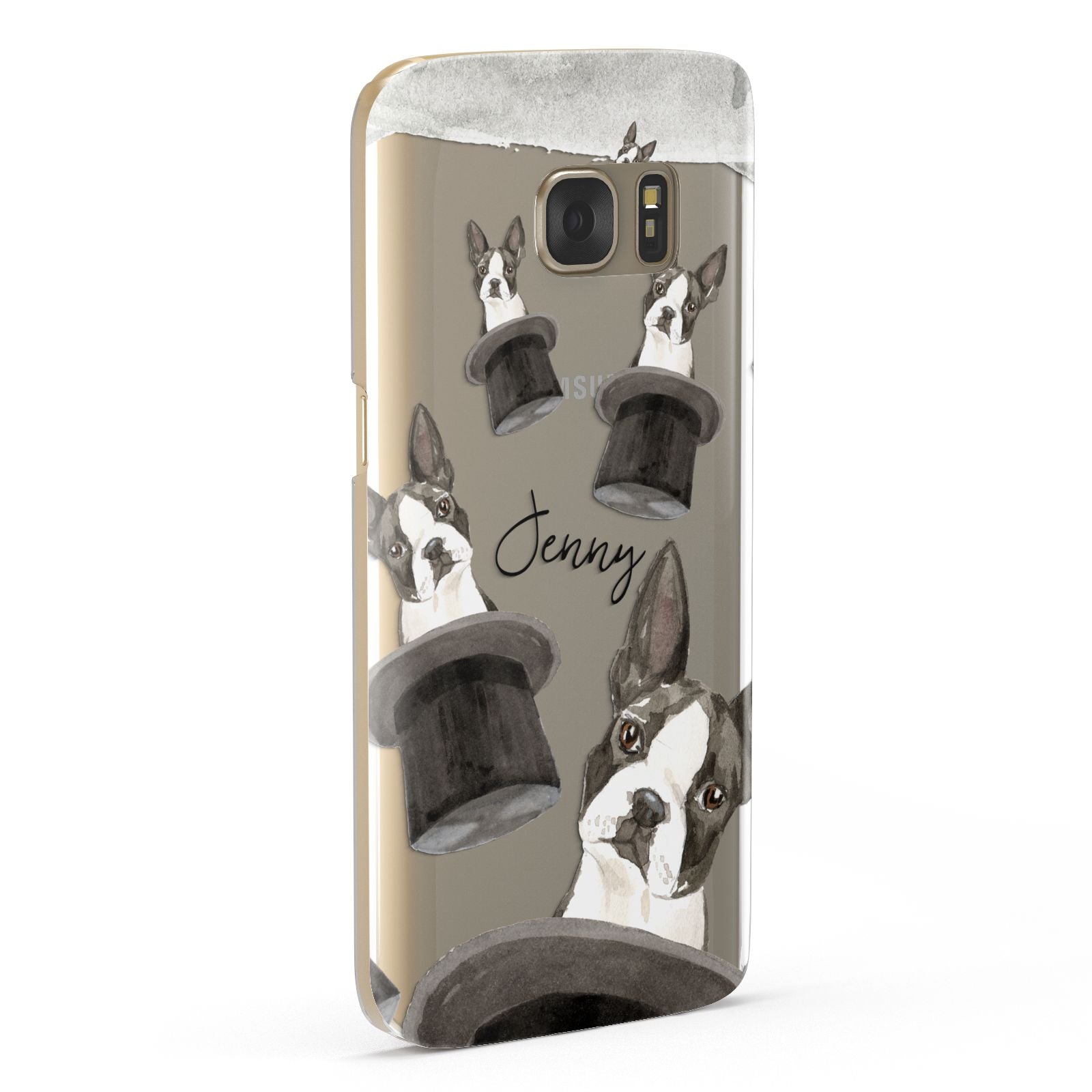 Personalised Boston Terrier Samsung Galaxy Case Fourty Five Degrees