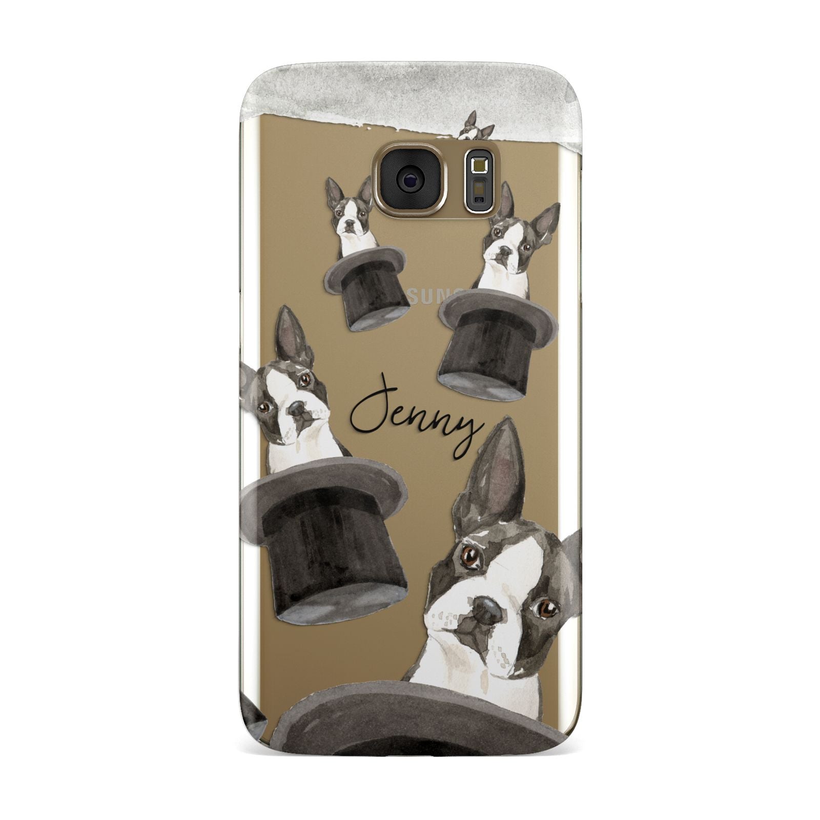 Personalised Boston Terrier Samsung Galaxy Case