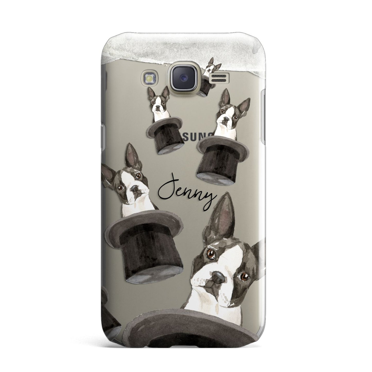 Personalised Boston Terrier Samsung Galaxy J7 Case