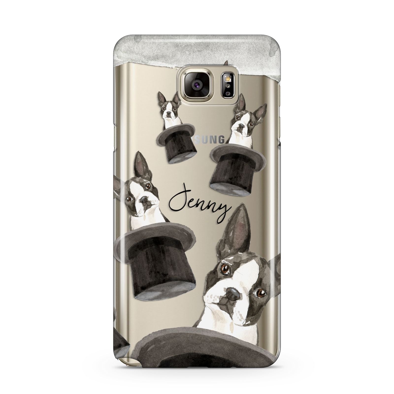 Personalised Boston Terrier Samsung Galaxy Note 5 Case