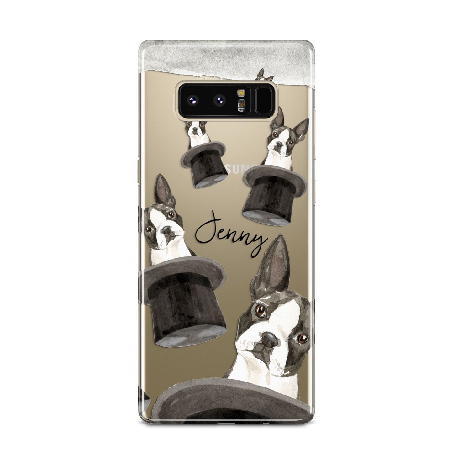 Personalised Boston Terrier Samsung Galaxy Note 8 Case