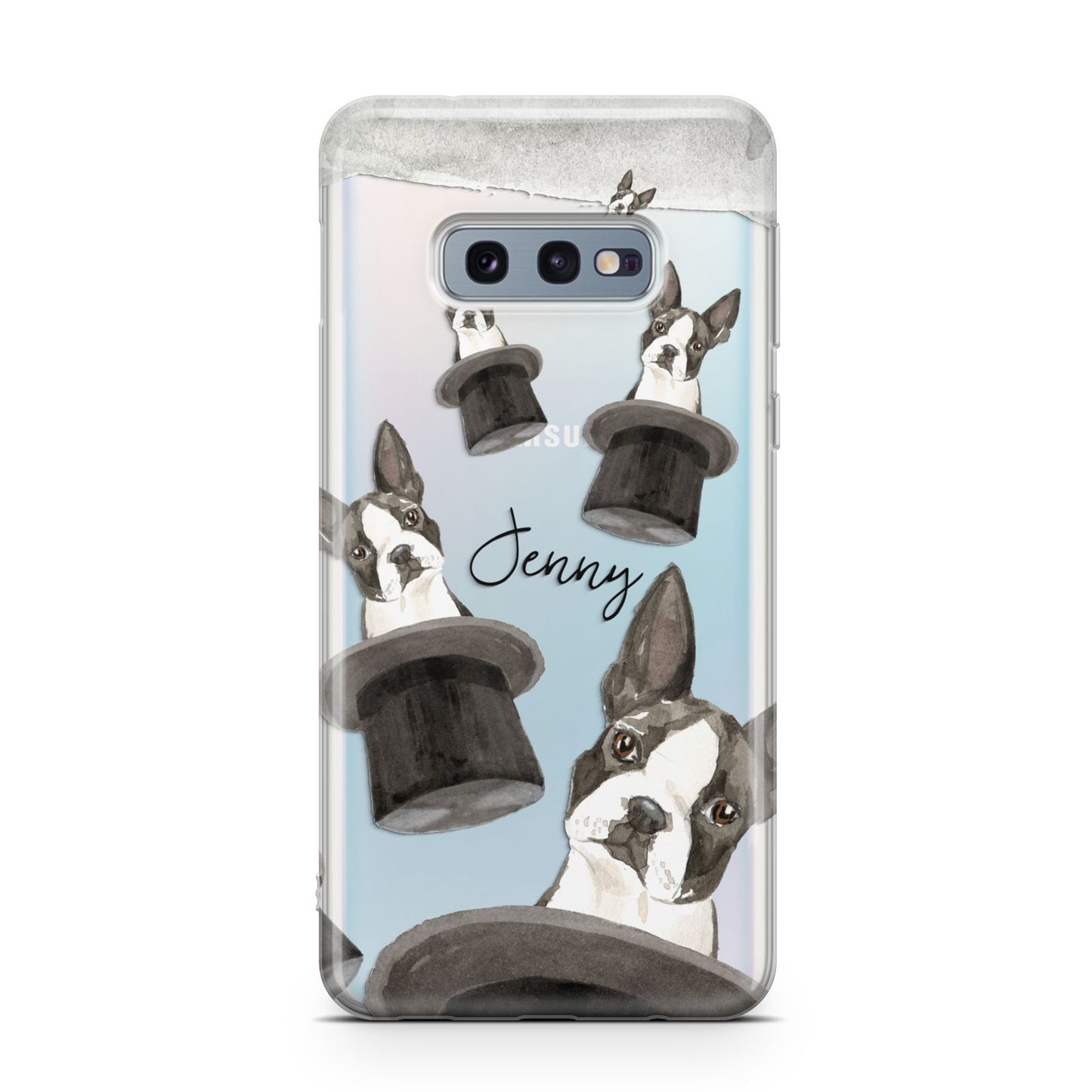 Personalised Boston Terrier Samsung Galaxy S10E Case