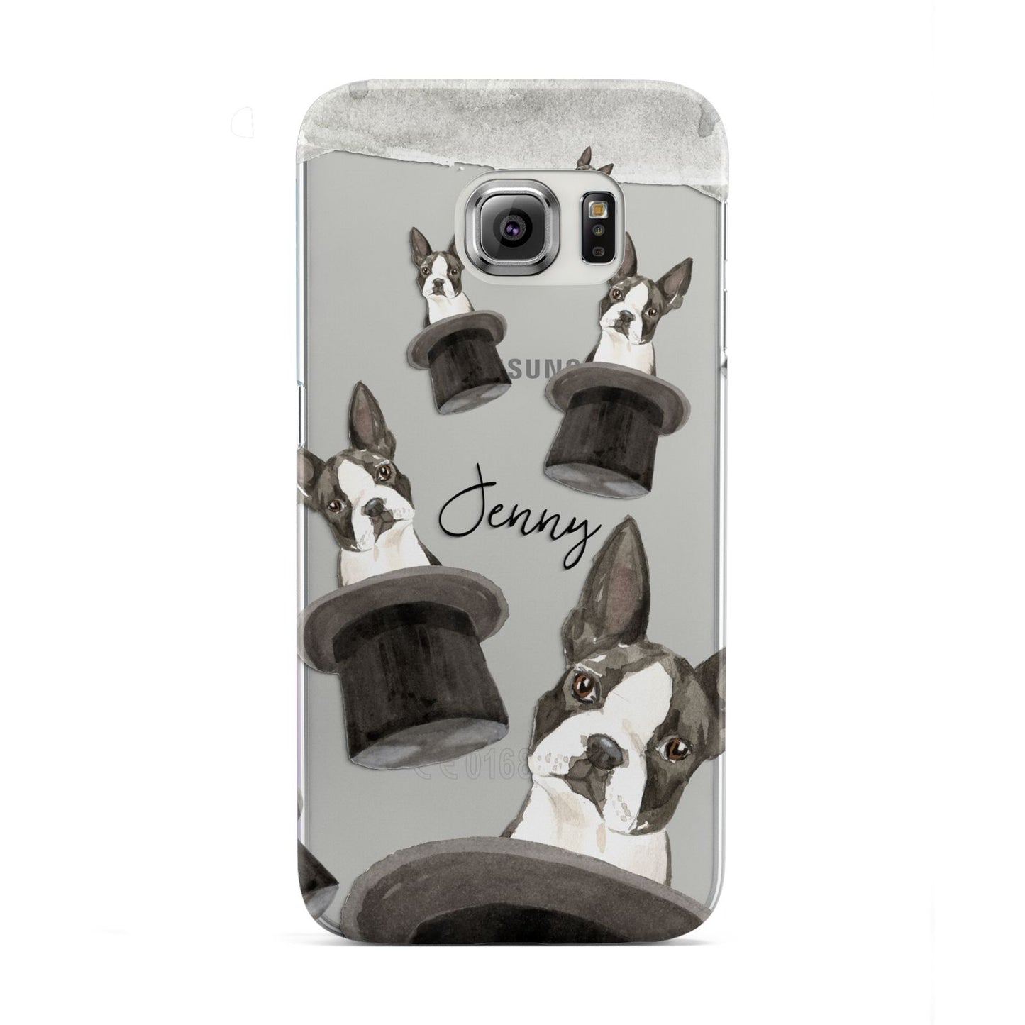 Personalised Boston Terrier Samsung Galaxy S6 Edge Case