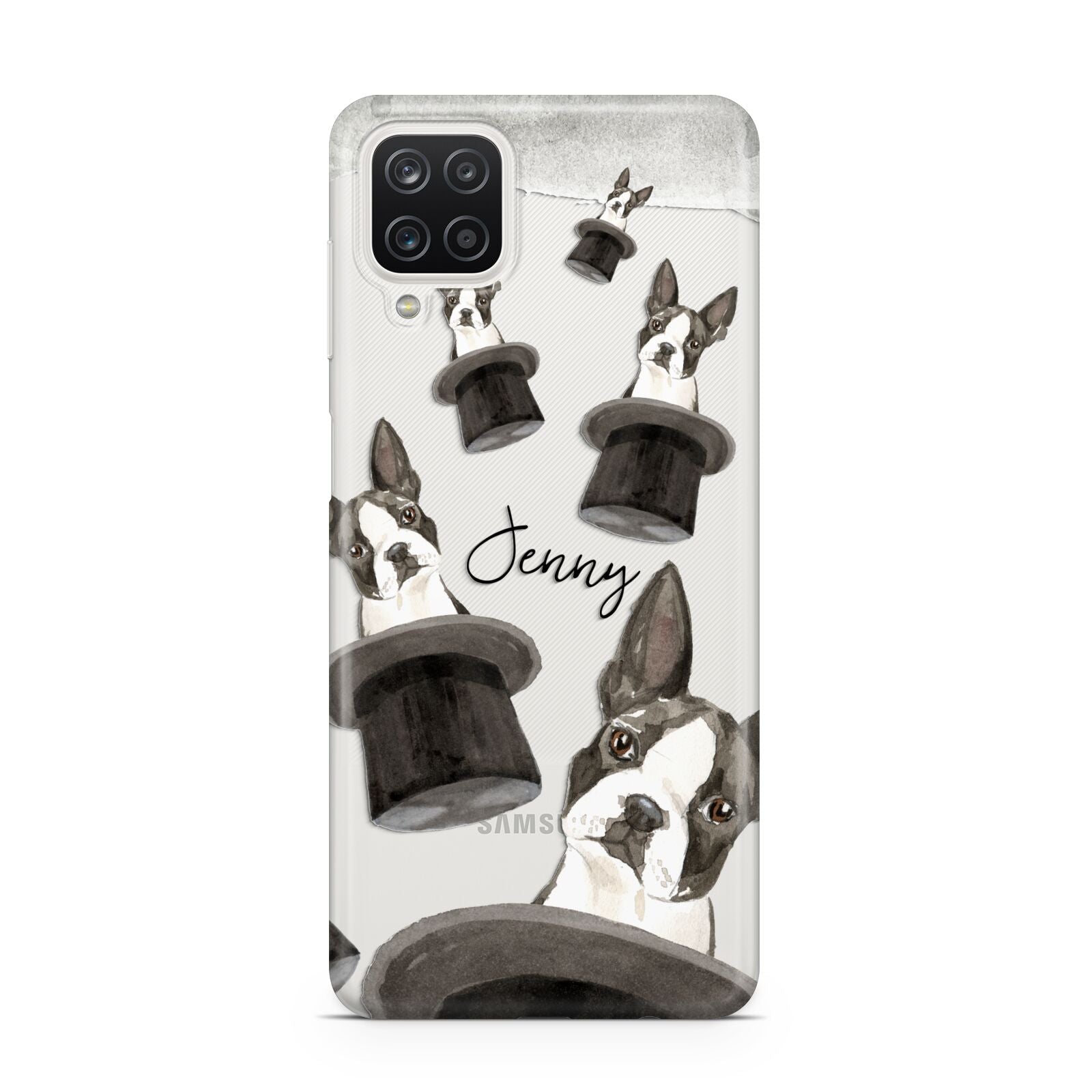 Personalised Boston Terrier Samsung M12 Case