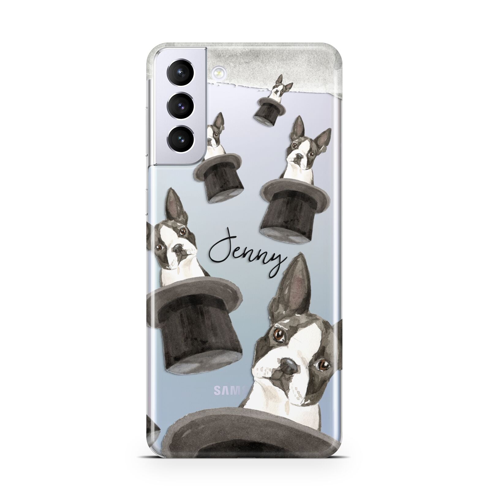 Personalised Boston Terrier Samsung S21 Plus Case