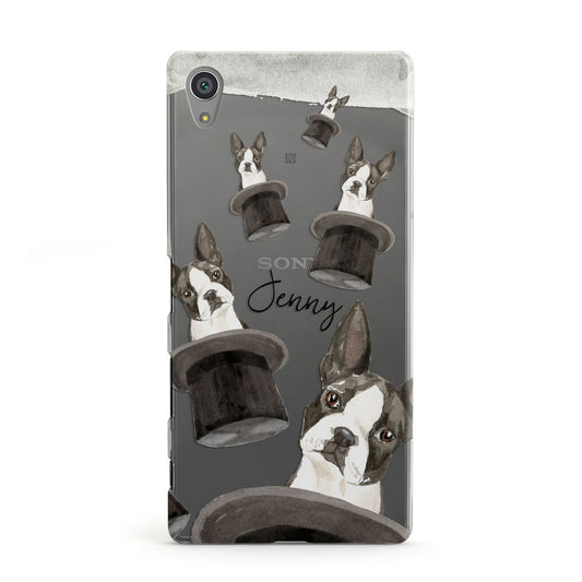 Personalised Boston Terrier Sony Xperia Case