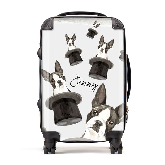 Personalised Boston Terrier Suitcase