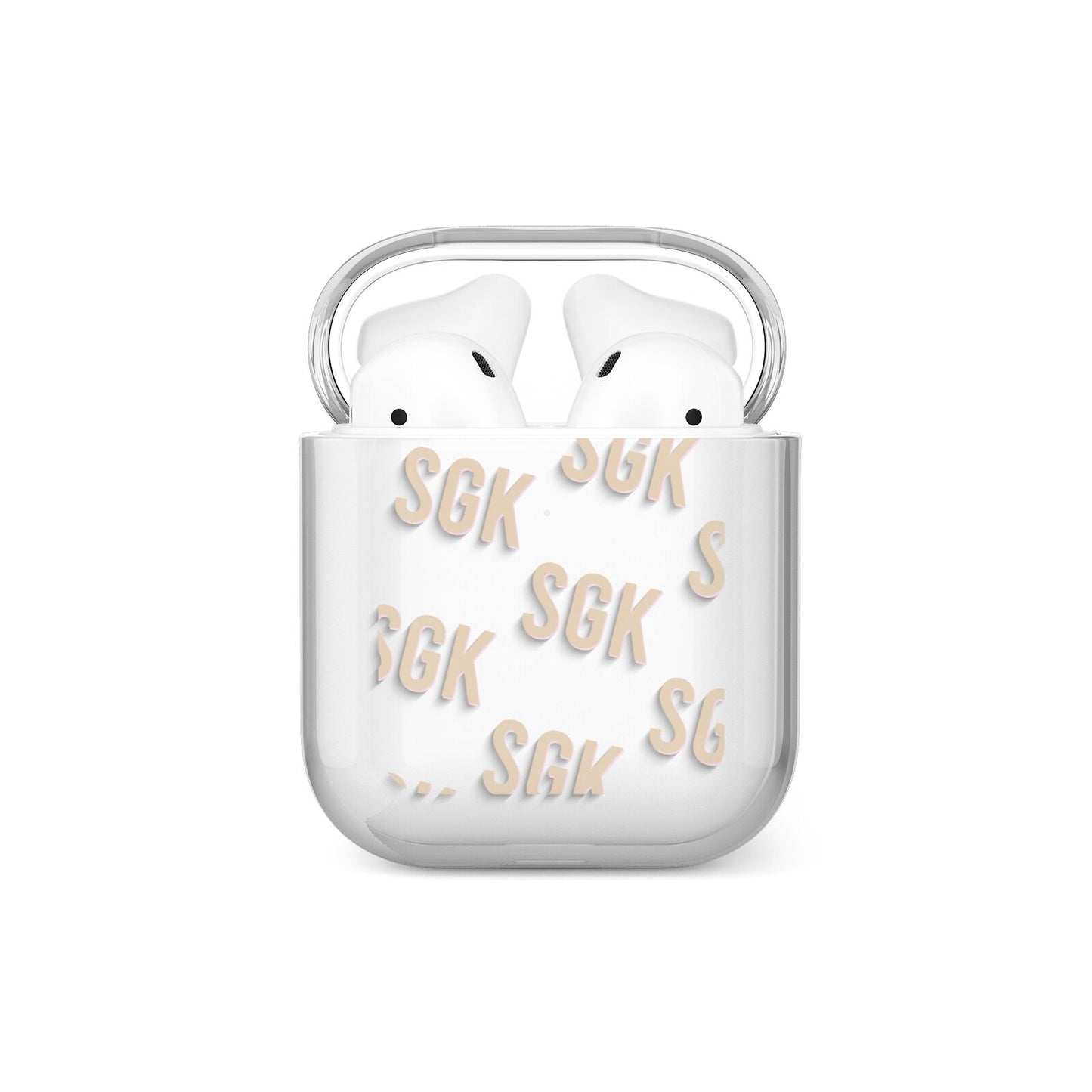 Personalised Brick Pattern Text AirPods Case