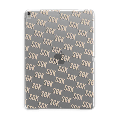 Personalised Brick Pattern Text Apple iPad Silver Case