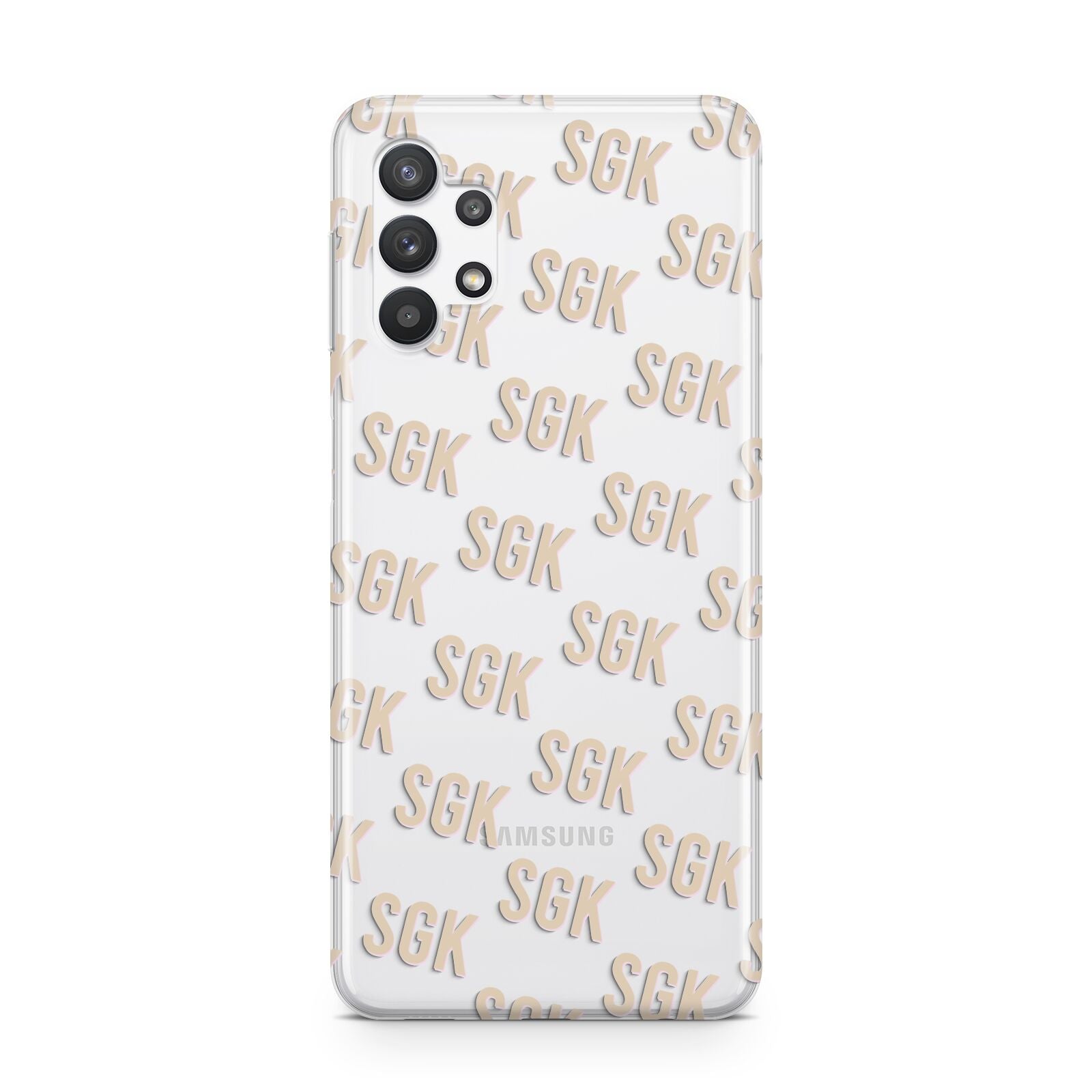 Personalised Brick Pattern Text Samsung A32 5G Case