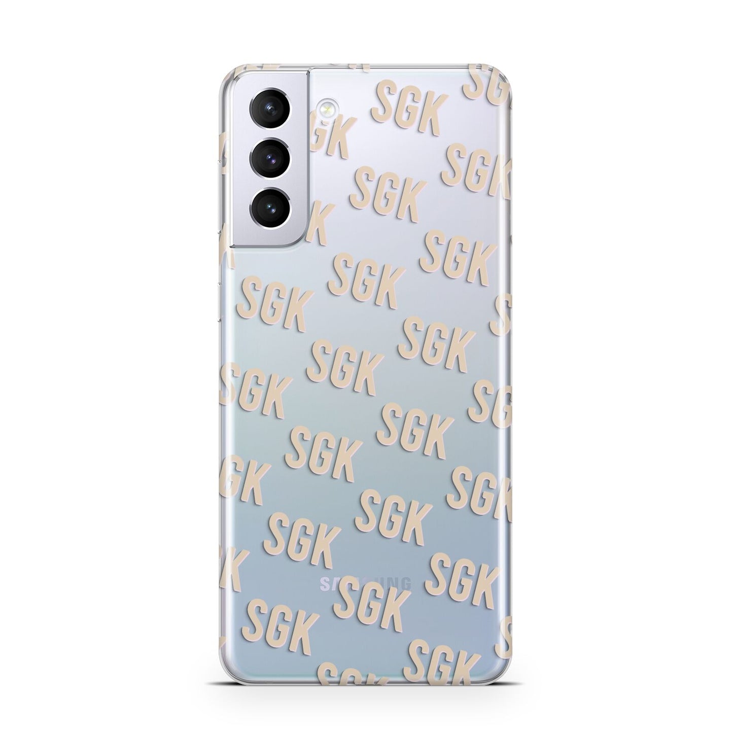 Personalised Brick Pattern Text Samsung S21 Plus Case