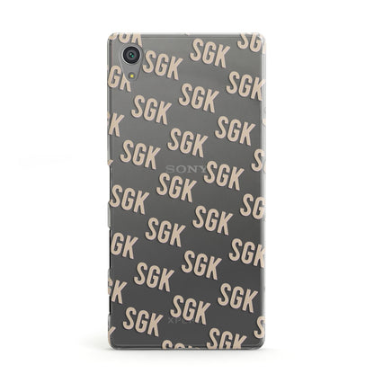 Personalised Brick Pattern Text Sony Xperia Case