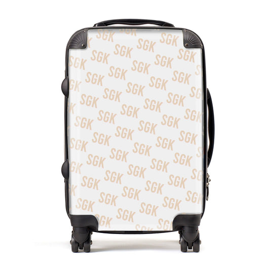 Personalised Brick Pattern Text Suitcase