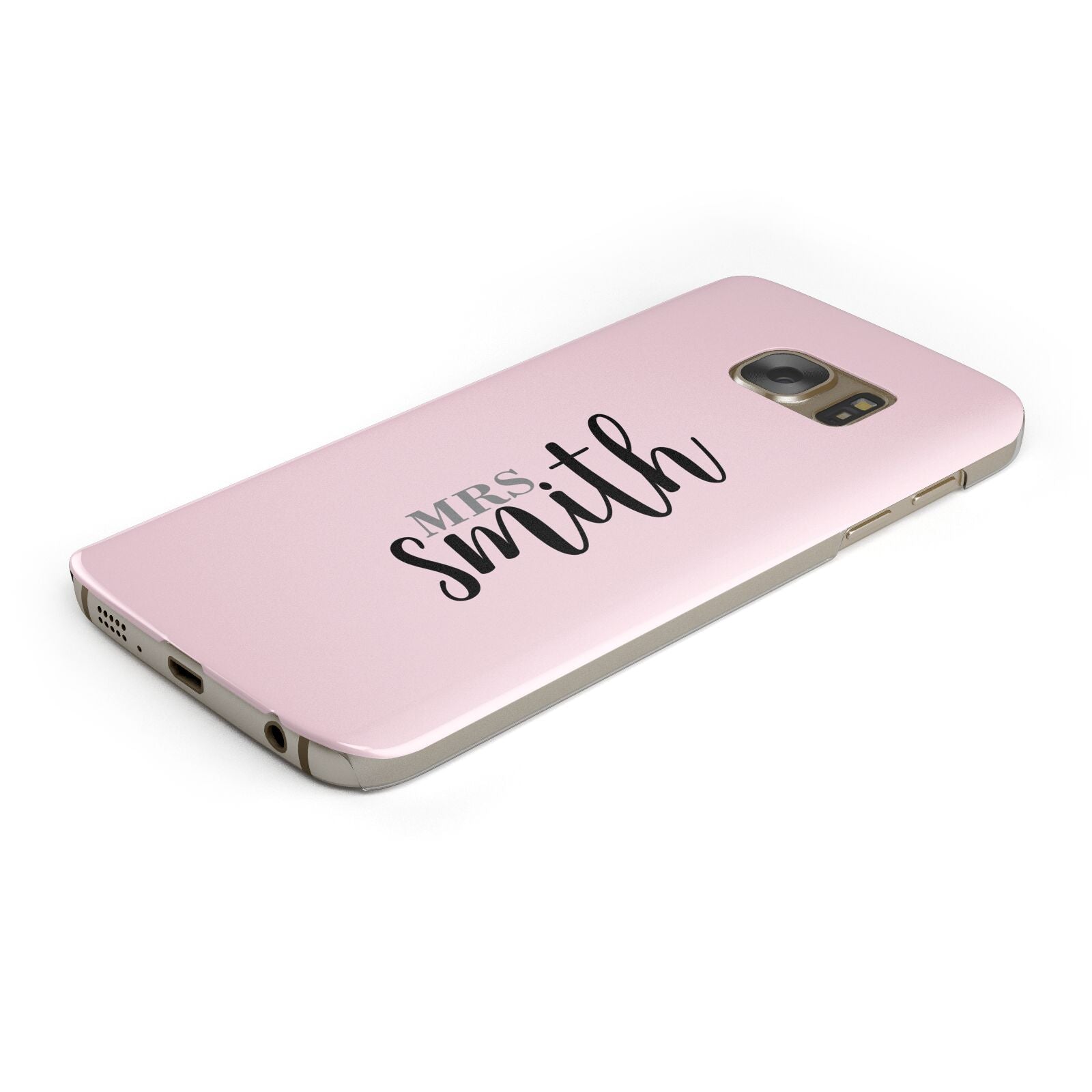 Personalised Bridal Protective Samsung Galaxy Case Angled Image