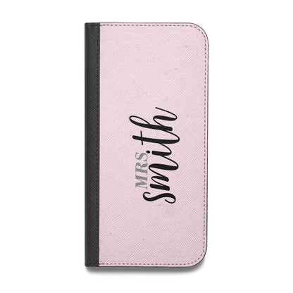 Personalised Bridal Vegan Leather Flip iPhone Case