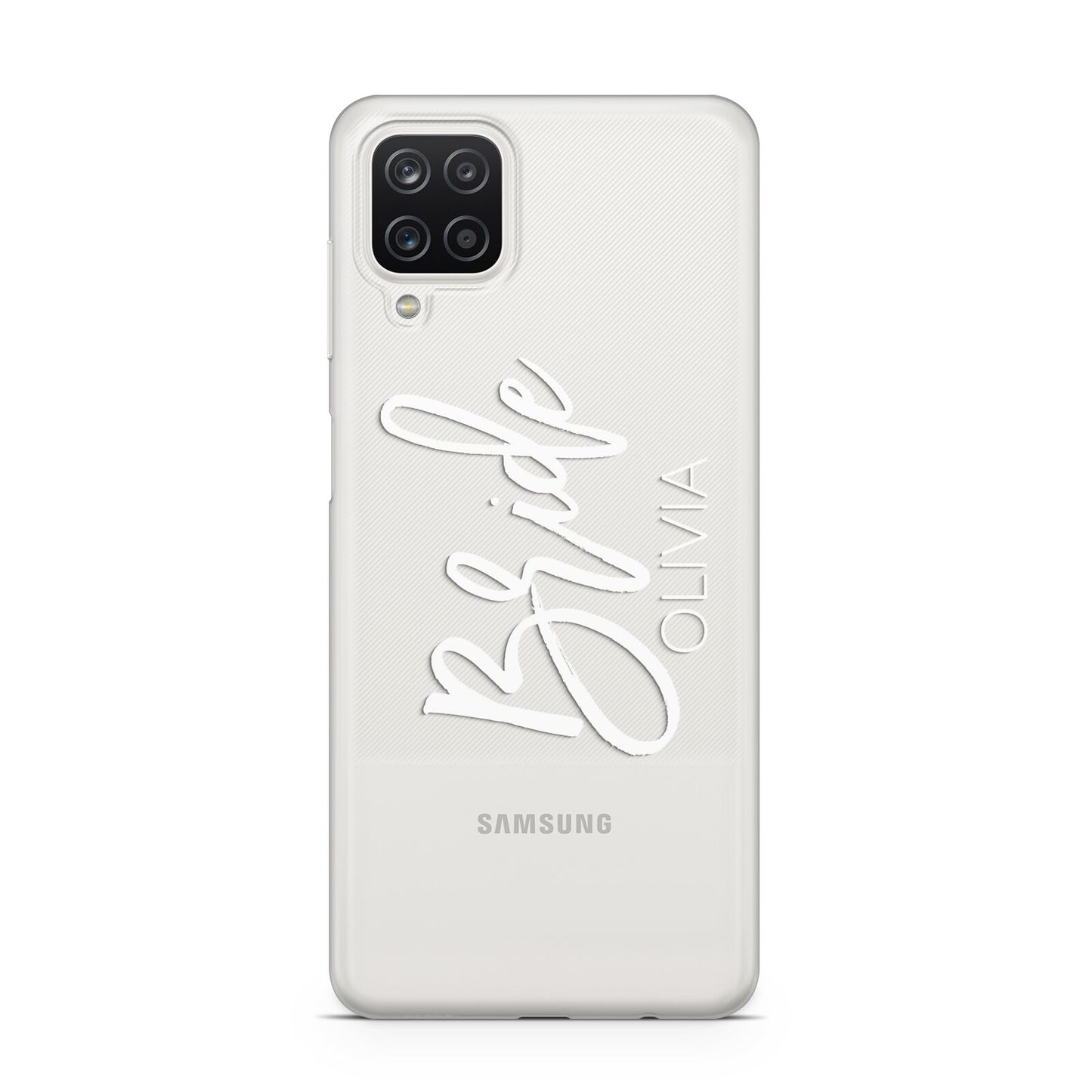 Personalised Bride Samsung A12 Case