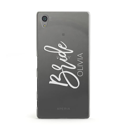 Personalised Bride Sony Xperia Case