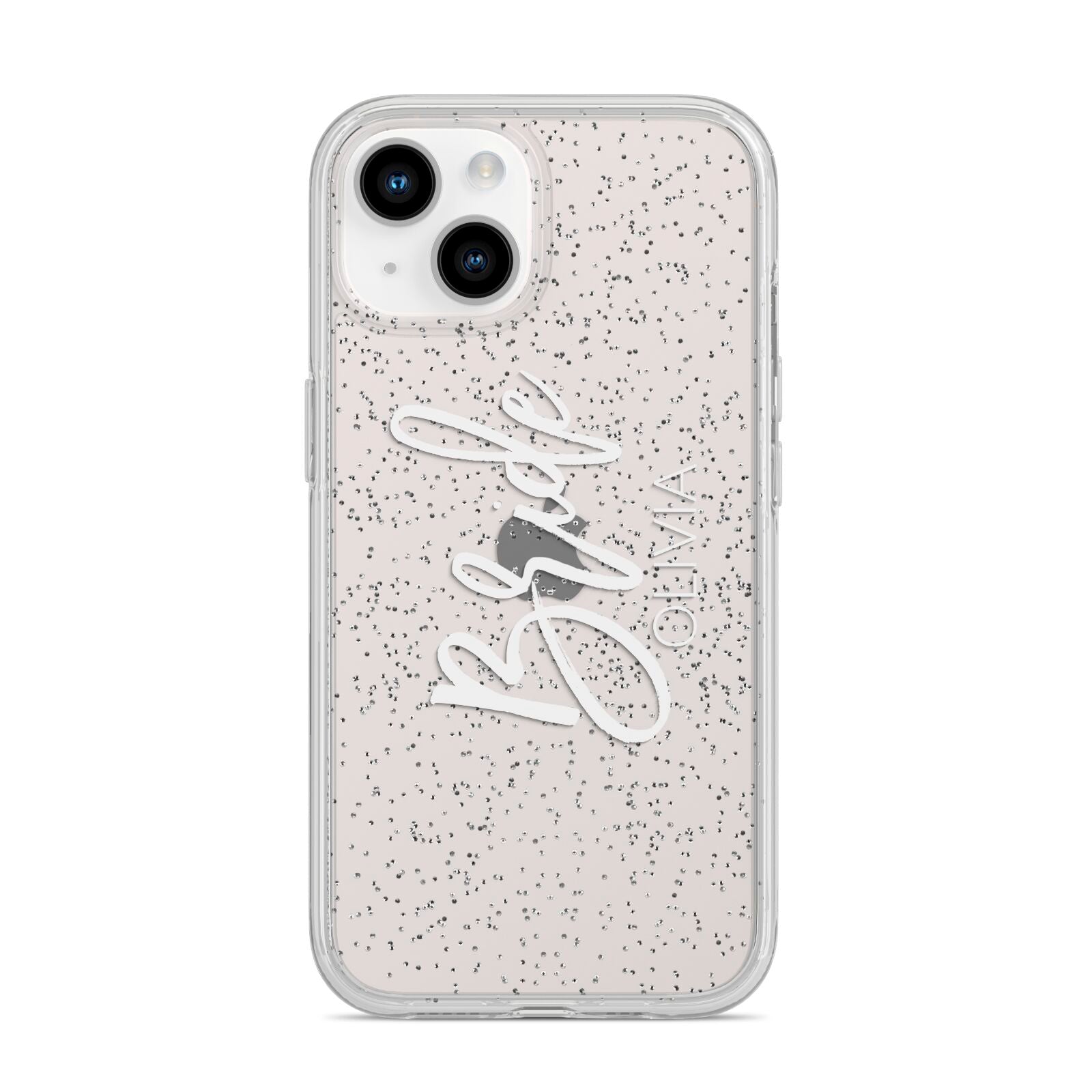 Personalised Bride iPhone 14 Glitter Tough Case Starlight