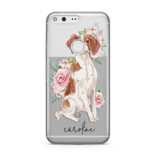 Personalised Brittany Dog Google Pixel Case