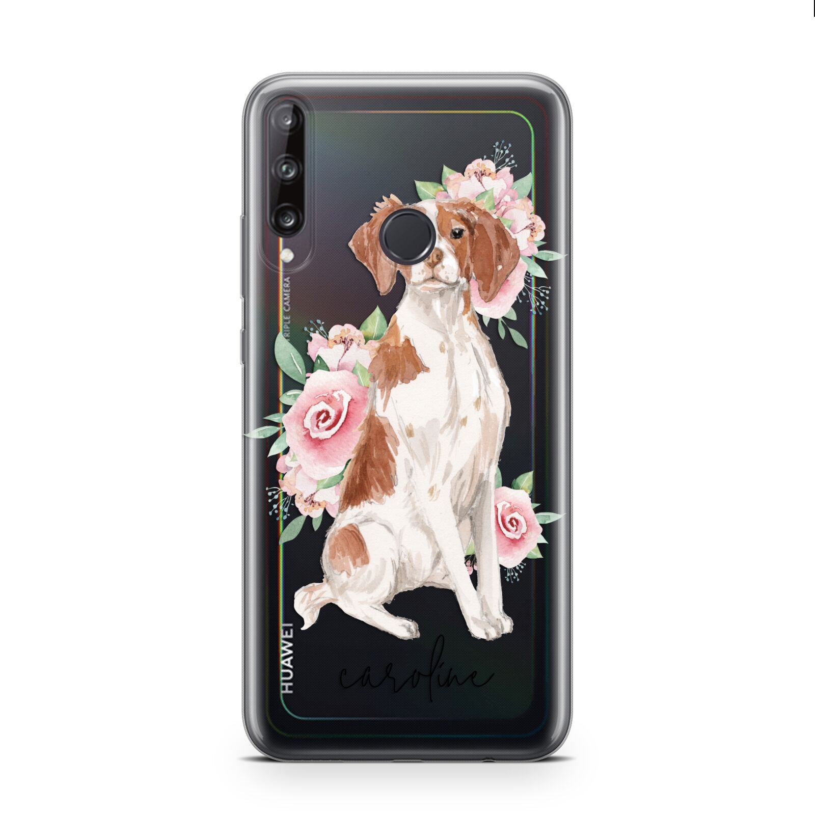 Personalised Brittany Dog Huawei P40 Lite E Phone Case