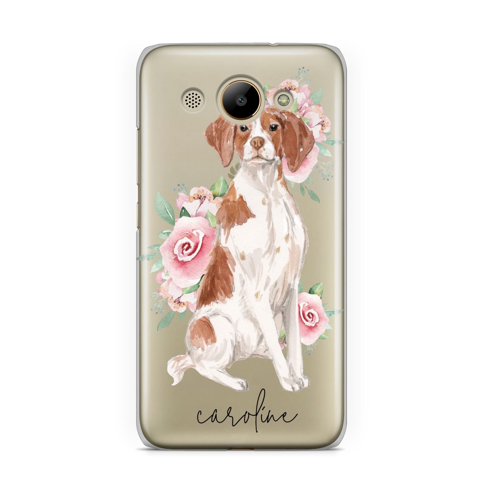 Personalised Brittany Dog Huawei Y3 2017