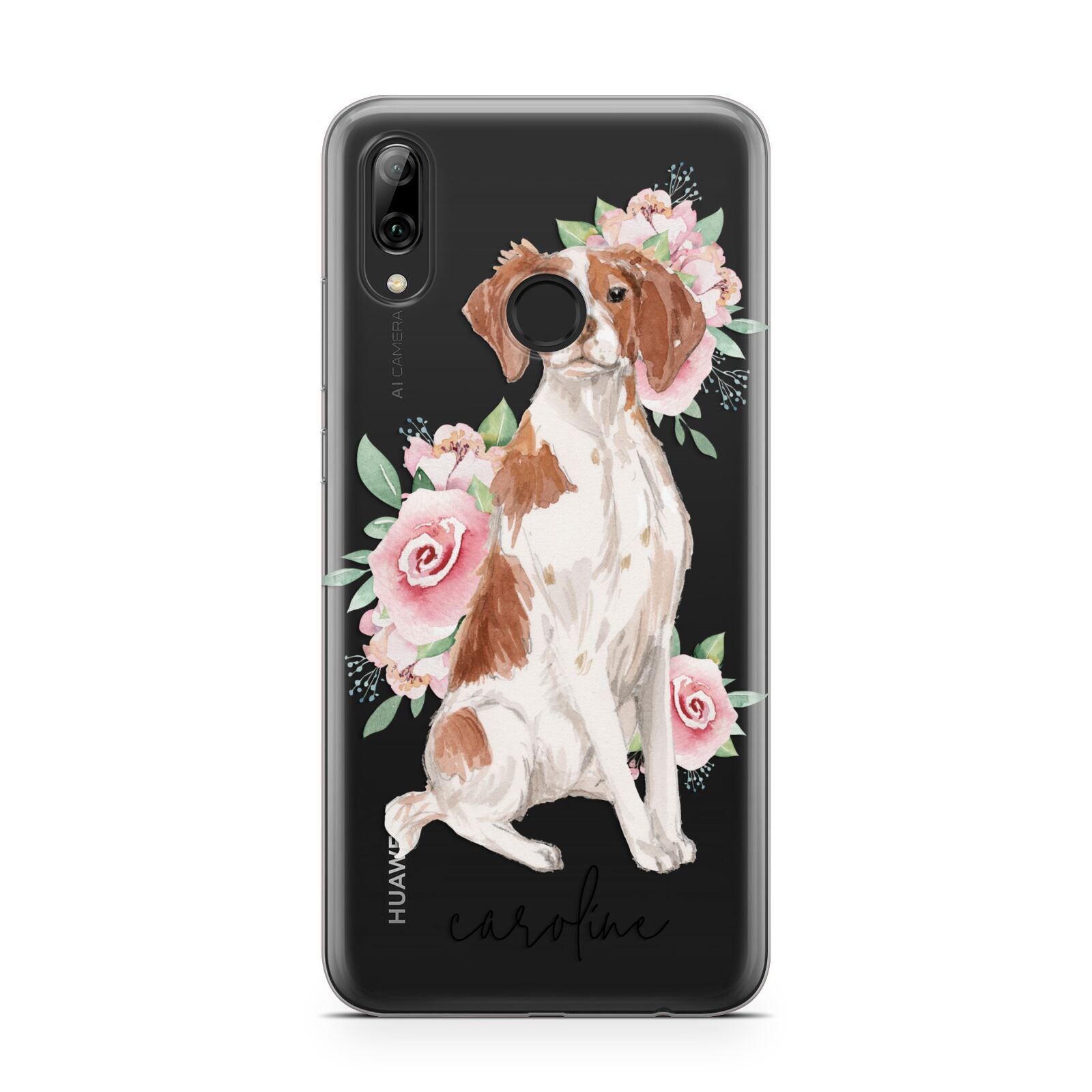 Personalised Brittany Dog Huawei Y7 2019