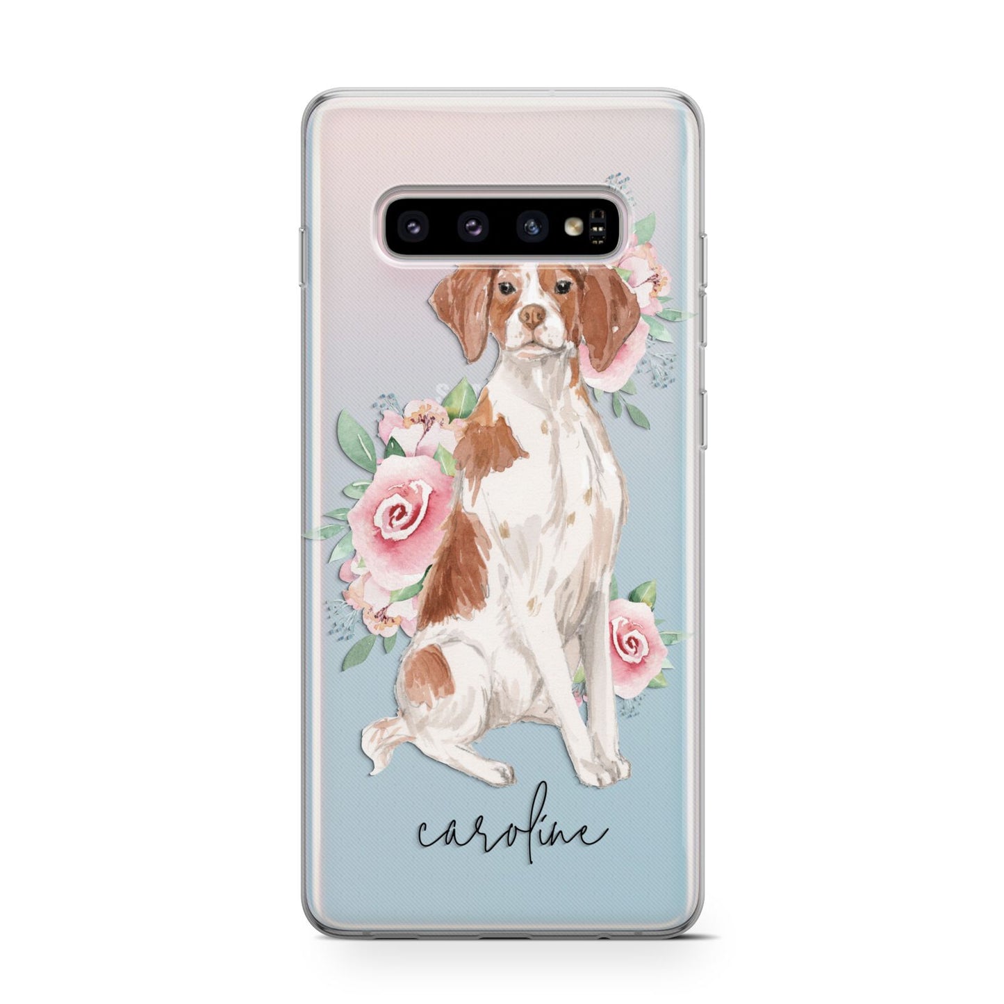 Personalised Brittany Dog Protective Samsung Galaxy Case