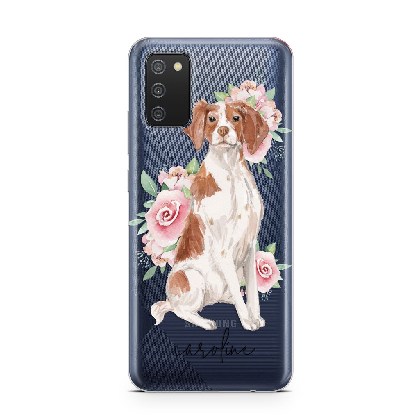 Personalised Brittany Dog Samsung A02s Case