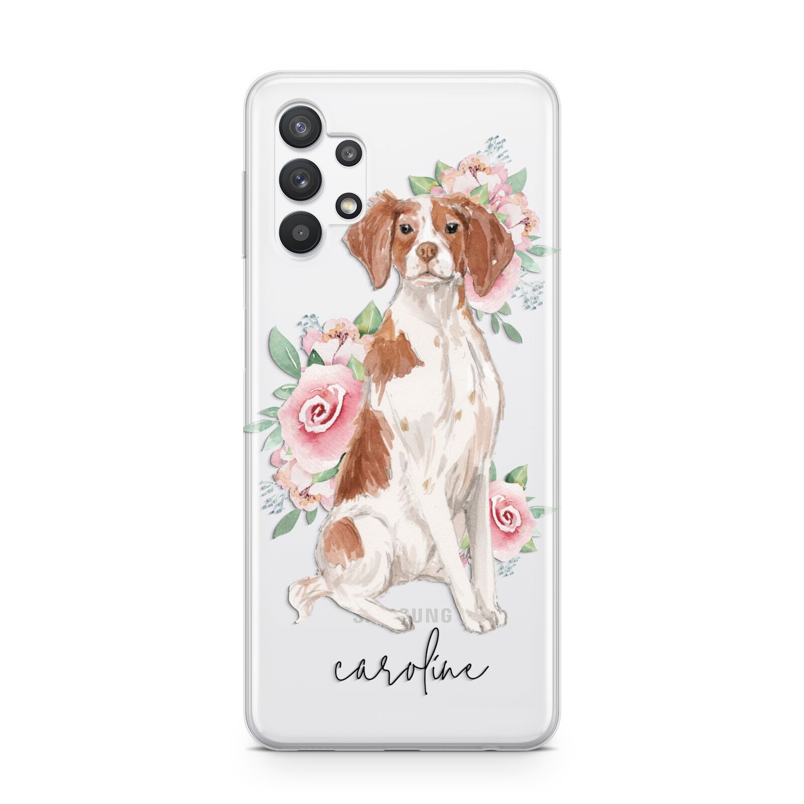 Personalised Brittany Dog Samsung A32 5G Case