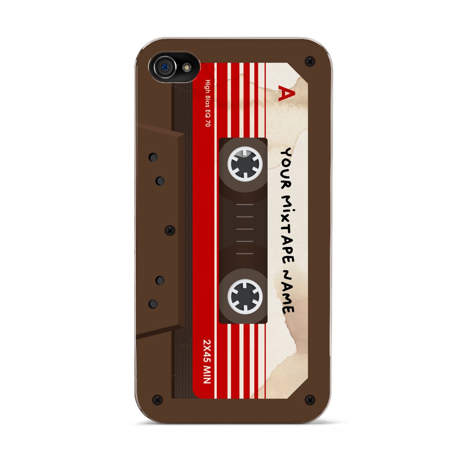 Personalised Brown Mixtape Apple iPhone 4s Case