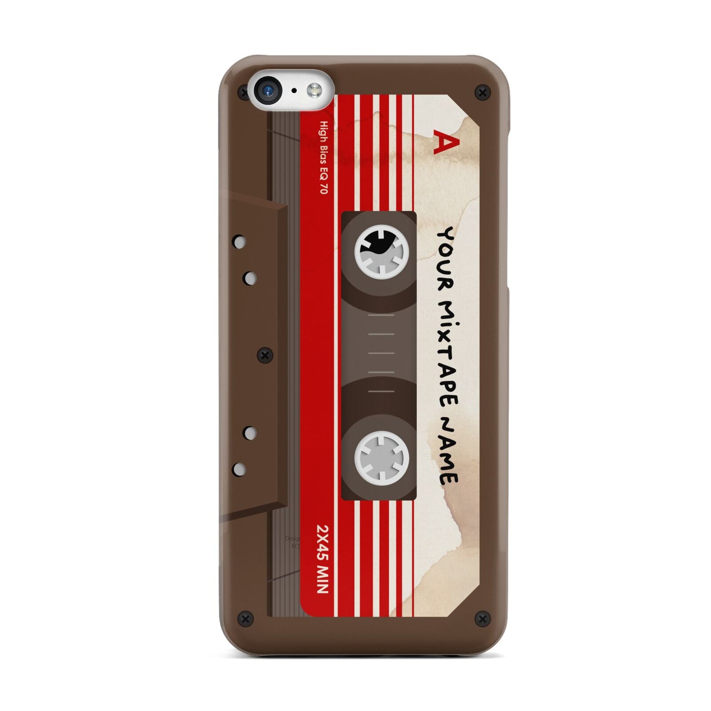 Personalised Brown Mixtape Apple iPhone 5c Case