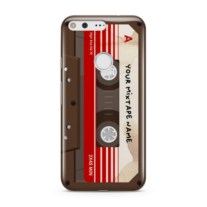 Personalised Brown Mixtape Google Pixel Case