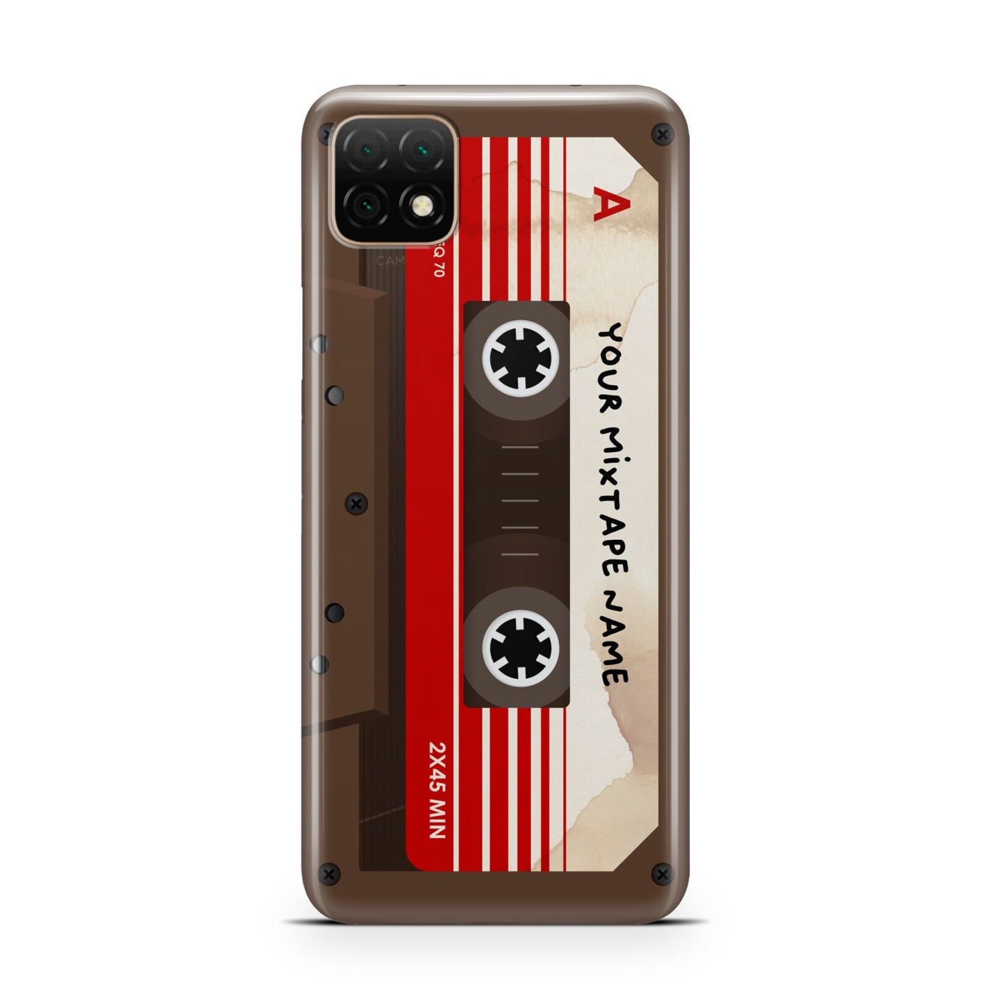 Personalised Brown Mixtape Huawei Enjoy 20 Phone Case