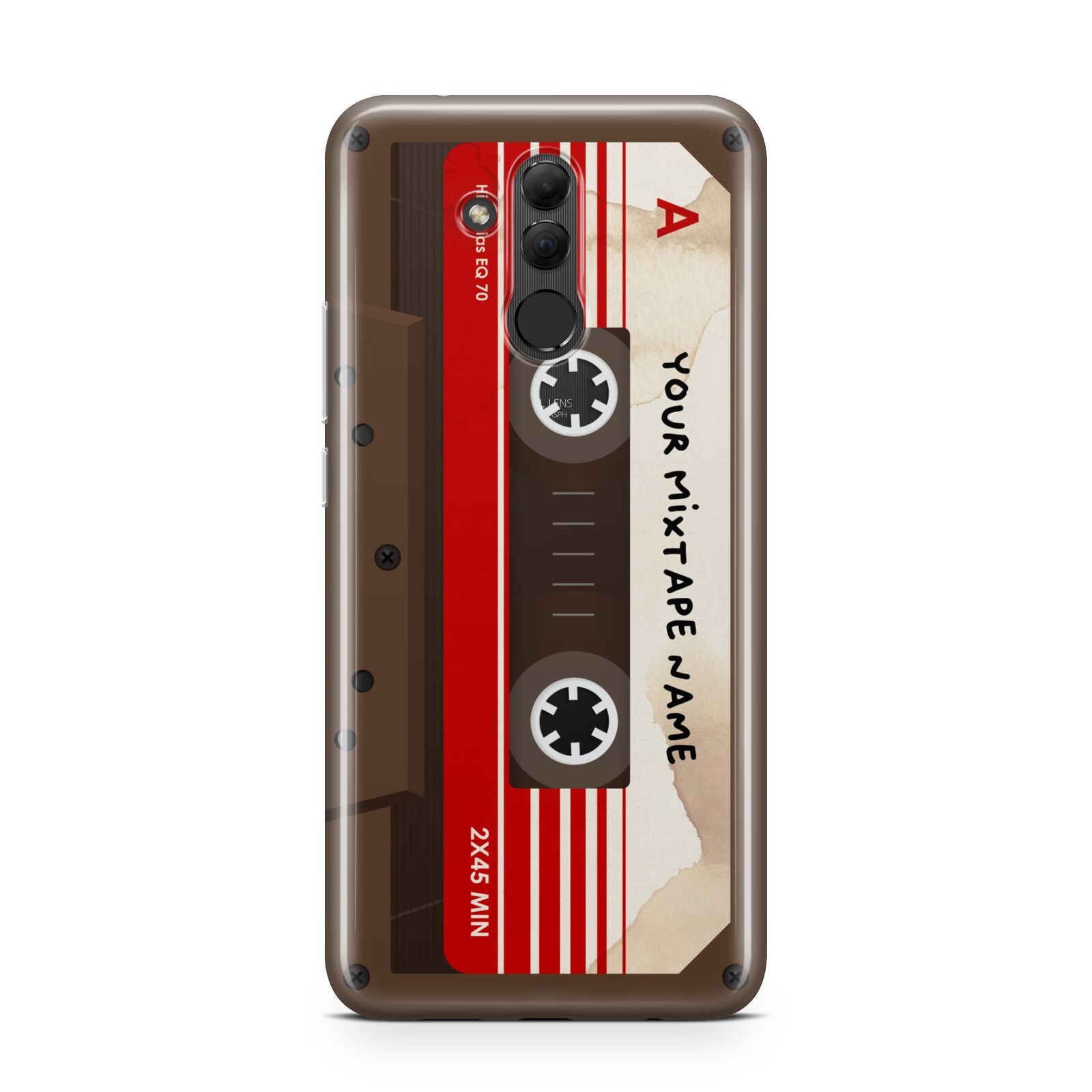 Personalised Brown Mixtape Huawei Mate 20 Lite