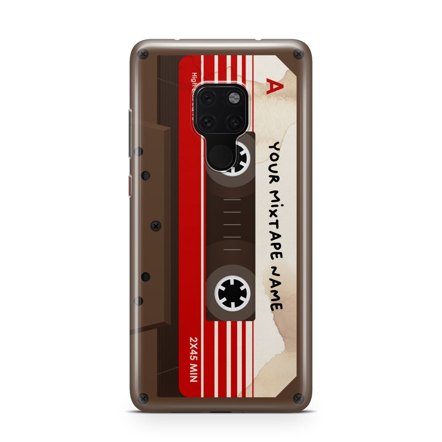 Personalised Brown Mixtape Huawei Mate 20 Phone Case