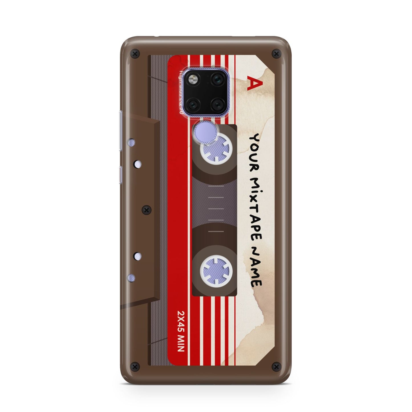 Personalised Brown Mixtape Huawei Mate 20X Phone Case